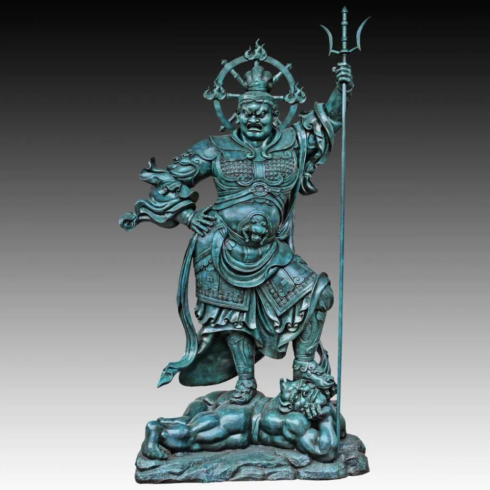 Large Bronze Sculpture Garden Decor Statue Buddhist statues Sword Heavenly King decorations Large Bronze Sculpture Garden Decor Statue Buddhist statues Sword Heavenly King decorations
