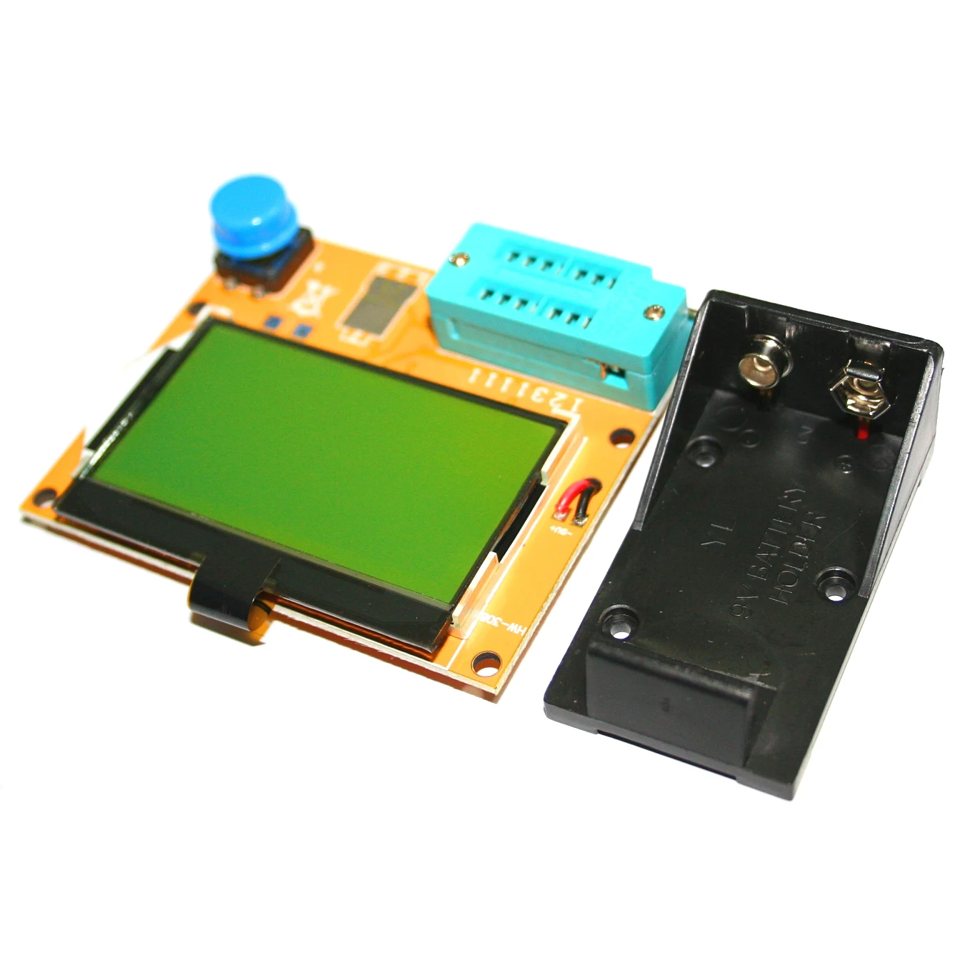 

LCD Digital Transistor Tester Meter LCR-T4 12864 9V Backlight Diode Triode Capacitance ESR Meter For MOSFET/JFET/PNP/NPN L/C/R