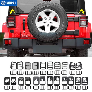 

MOPAI Car Tail Light Lamp & Rear Bumper Fog Light Lamp Cover Exterior Protection for Jeep Wrangler 2011 Up Car Styling