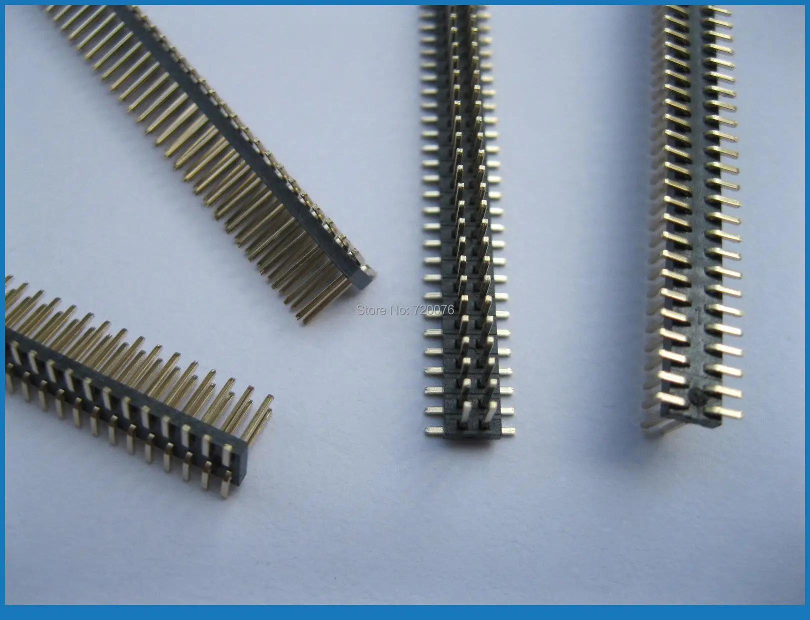 60 шт Позолоченные SMD SMT 1 27 мм поломкой штыревой разъем 2x40 80pin двухрядный|row pin header|row