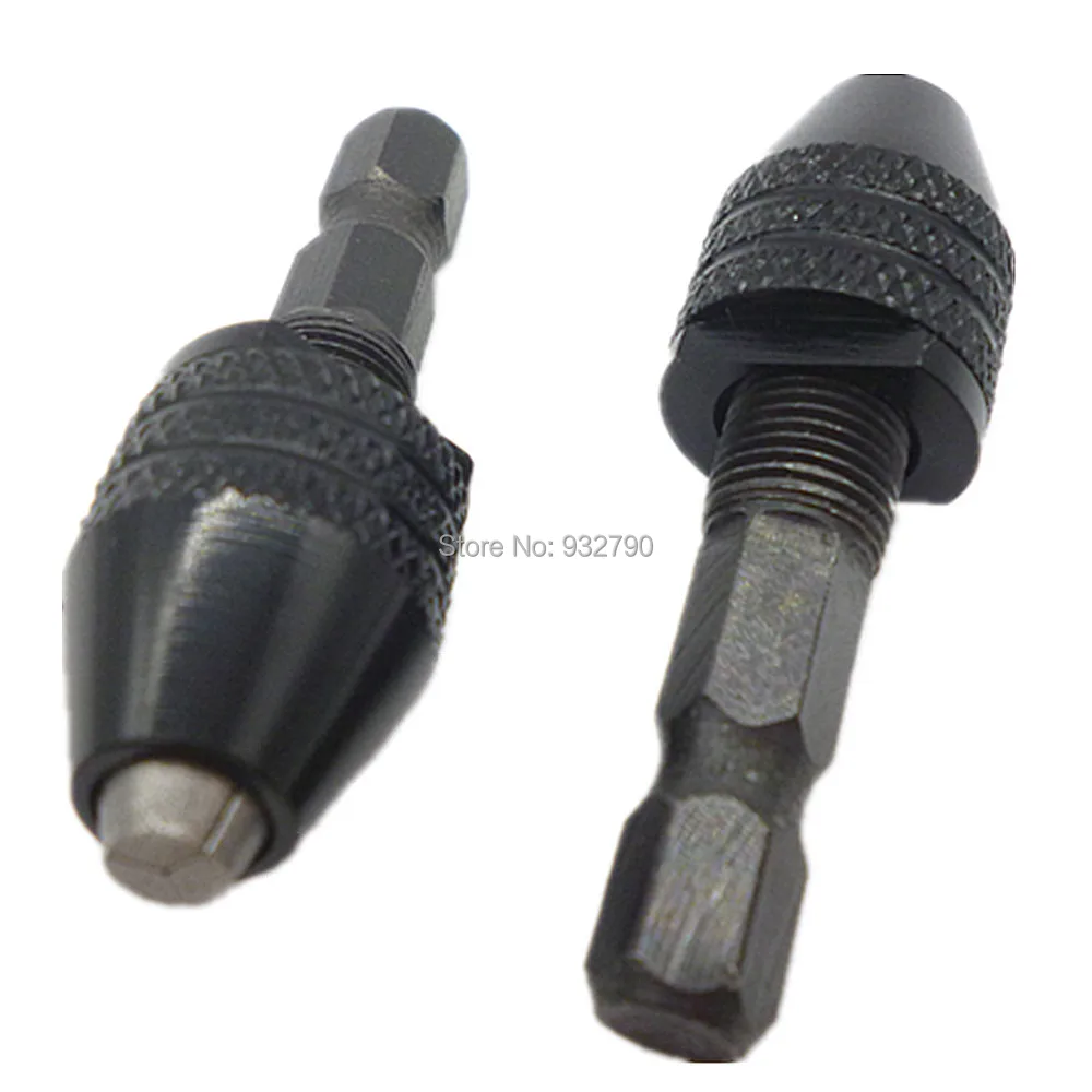 6mm Inch Keyless Drill Bit Chuck Quick Change Adapter Converter Hex Shank