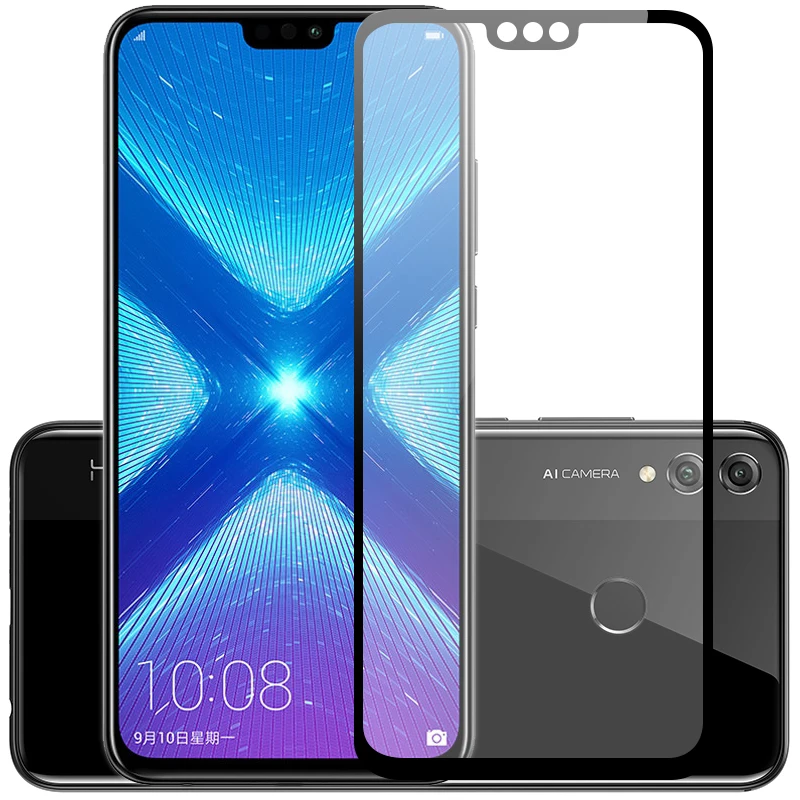 2 шт./лот полный охват Защитные пленки для huawei Honor 8X царапинам защитный Закаленное