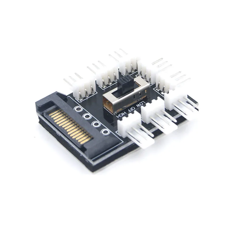 8 портов 3pin TX3 ЦП кулер/Чехол охлаждающий вентилятор кабель питания разветвитель