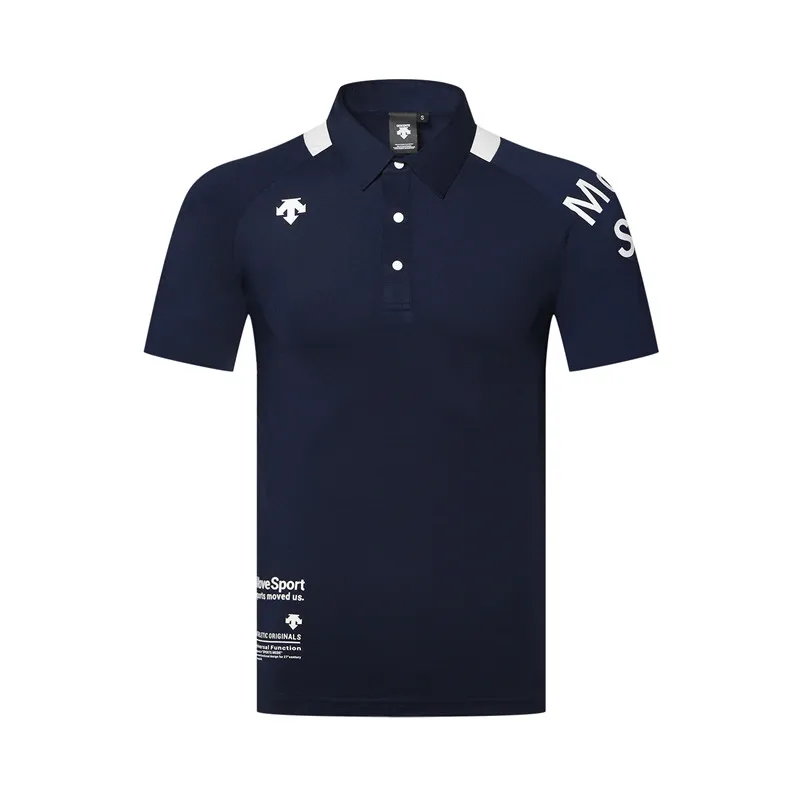 الرجال الرياضية قصيرة الأكمام DESCENTE الغولف تي شيرت 3 ألوان جولف الملابس S-XXL في اختيار الترفيه قميص جولف شحن مجاني