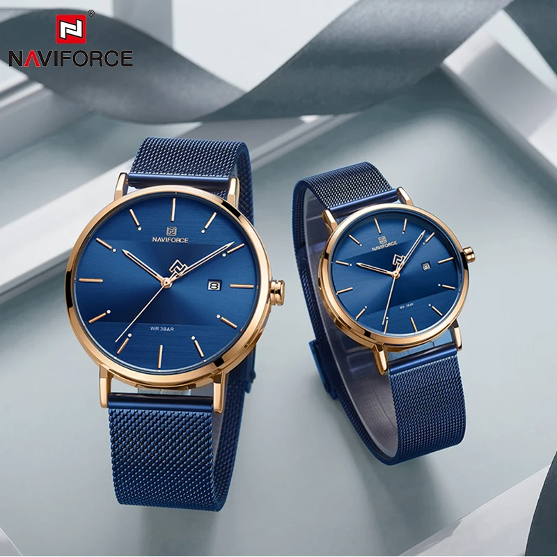 Luxury NAVIFORCE Lover's Watches for Men and Women Simple Casual Quartz Wristwatch waterproof Date Clock Couple Watch gift 2019 Luxury NAVIFORCE Lover's Watches for Men and Women Simple Casual Quartz Wristwatch waterproof Date Clock Couple Watch gift 2019