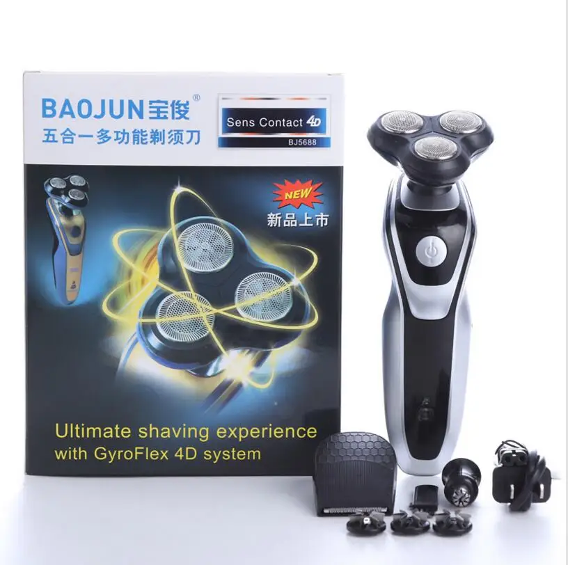 

5 in1 Electric Shaver Multifunctio Rechargeable 3Blade Washabl Electric Shaving Razors Men Face Care Floating