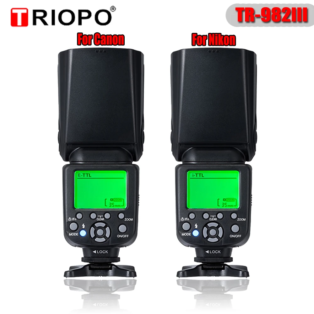 Triopo TR 982III TR 982 III Flash Speedlite HSS Multi LCD Wireless Master Slave Mode Flash Light