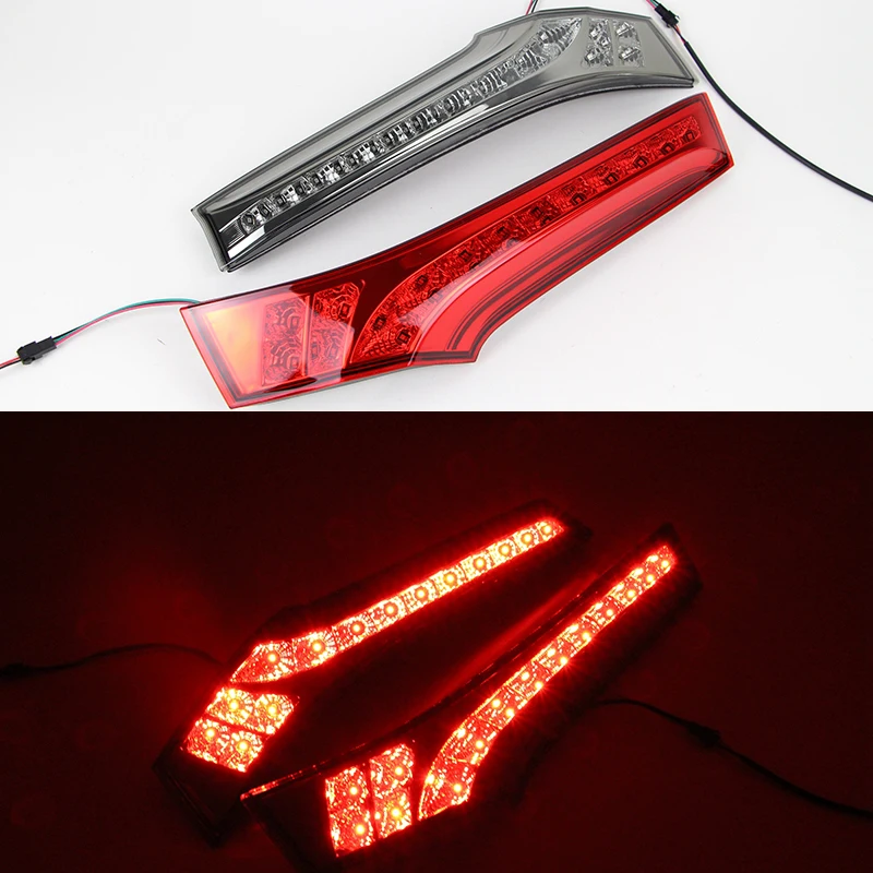 Car Flashing 1Set Rear Running Tail Pillar Lamp Break Lights Kit For