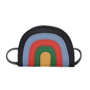 

Fashion Girls Rainbow Of Small Square Messenger Bag Girls Shoulder Bag School Package