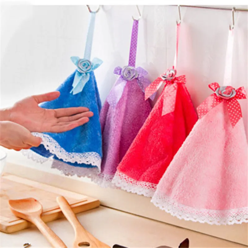 

1pc Hand Towel Round 50*50cm Multifunction Home Daily Using Towel kitchen Toilet living room office Quick-Dry Towels