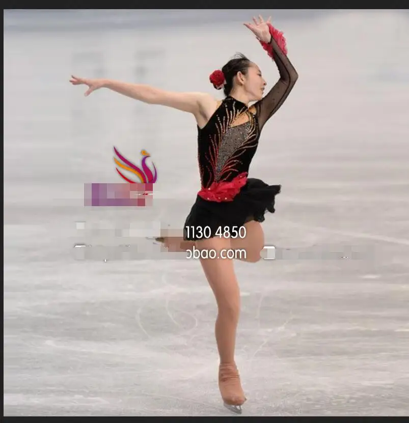 

figure skating dresses women competition skating dress girls hot sale spandex skating clothing for figure free shipping
