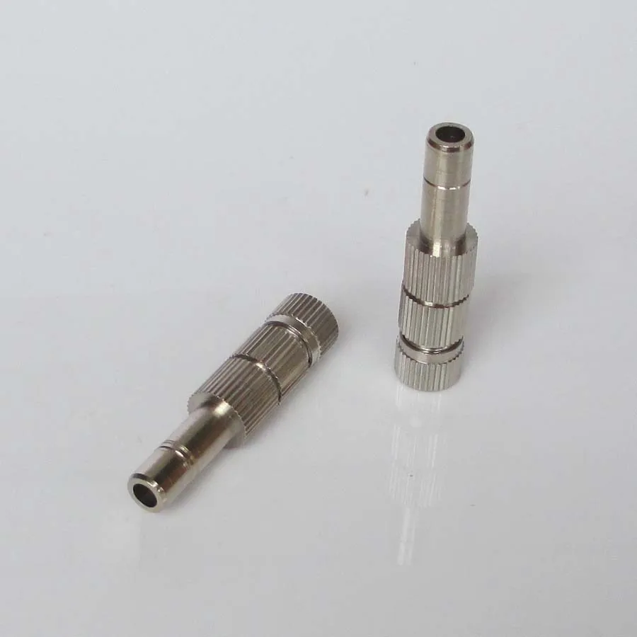 

50pcs 6mm plug quick connect anti-drip fog mist nozzles with filter low pressure