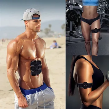

EMS Wireless Muscle Stimulator Trainer Smart Fitness Abdominal Training Electric Weight Loss Stickers Body Slimming Belt Unisex