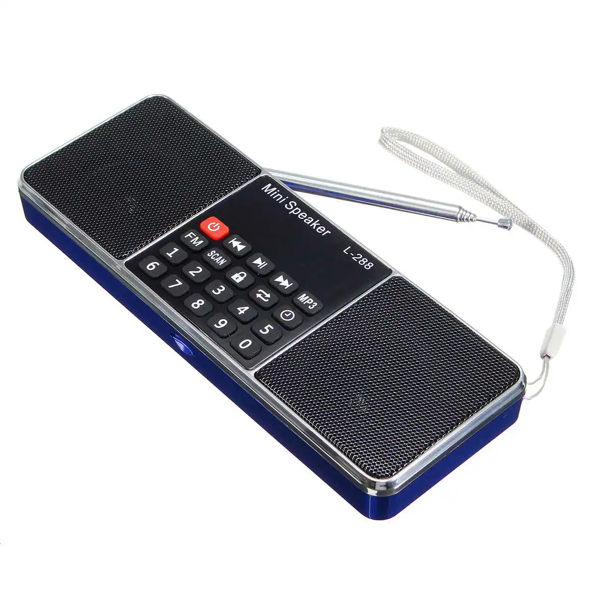 Высокое качество lcd FM радио мини портативный стерео динамик MP3 музыкальный плеер Micro TF карта USB звуковые колонки AUX DC 5 В