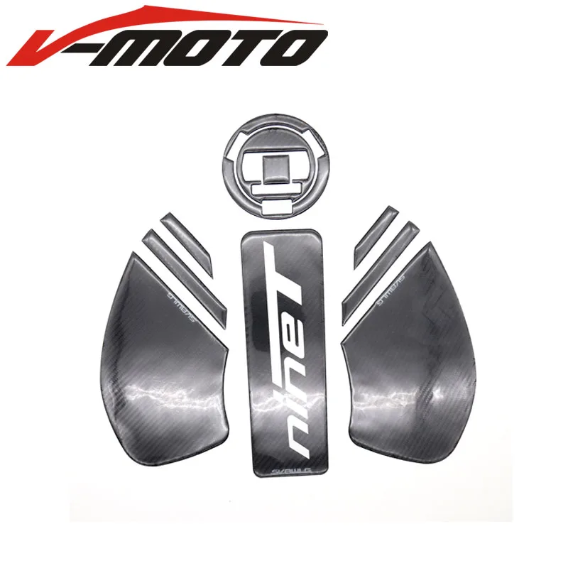 

Motorcycle Tank Protector Pad Carbon Decal emblem GRIPPER STOMP GRIPS EASY Protection Sticker for BMW ninet Scrambler