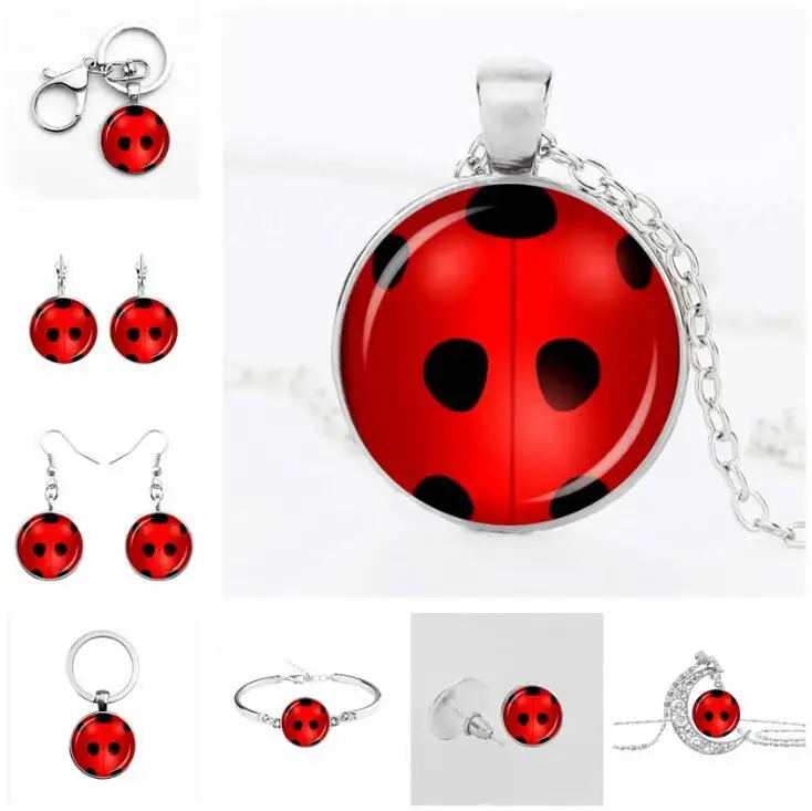 

Cute Earrings Cosplay Circle with Dot Cat Noir Gifts for Women Girls Party Anime Jewelry Decoration Girl Ring Toys