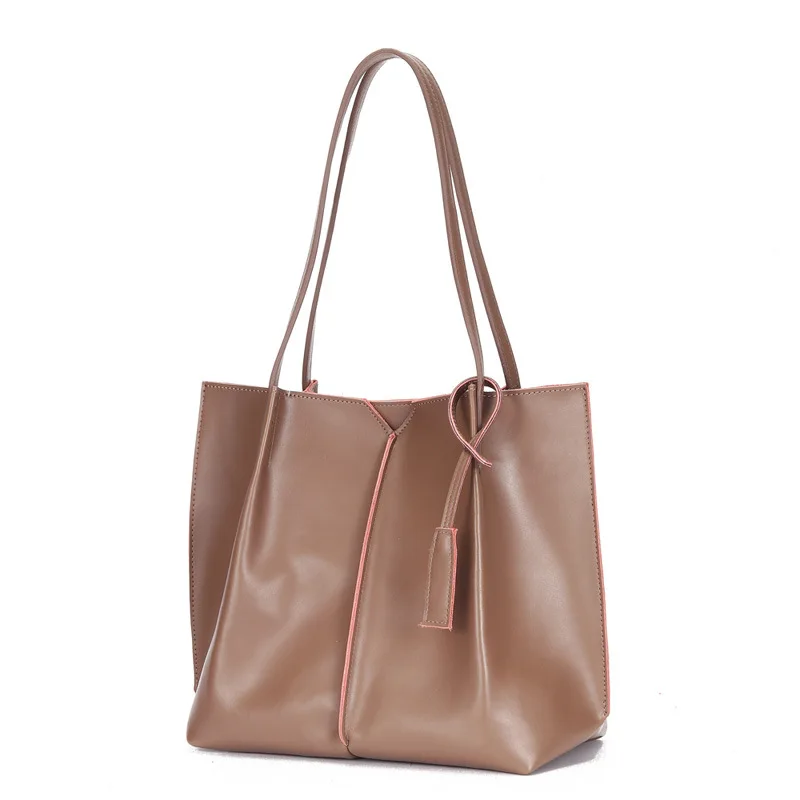 

100% Genuine Leather Tote Bag Large Women Handbag Famous Brand Messenger Bags Big Ladies Shoulder Shopping Bag Bolsa Mujer GL023