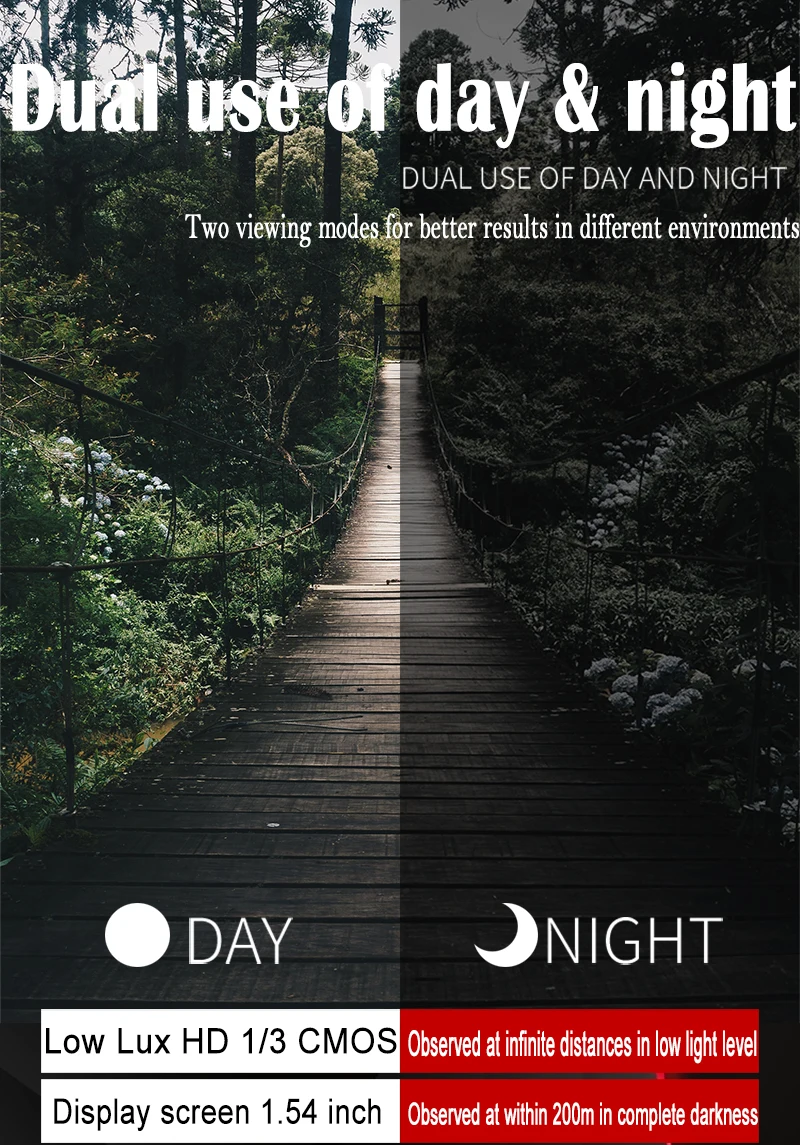 Dispositivo de Visão Infravermelho Digital Noturna Óptica Caça Patrulha 5x35 Monocular Noite Óculos Gravação Vídeo Nova Chegada hd 4 Cheap Visões noturnas