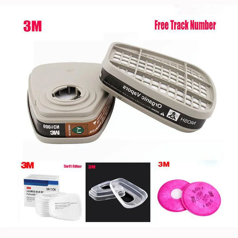 

Safety Respirator Paint Spraying Face Gas Mask Replace Fitting For 3M 6000 7000 Series Dust Work Mask