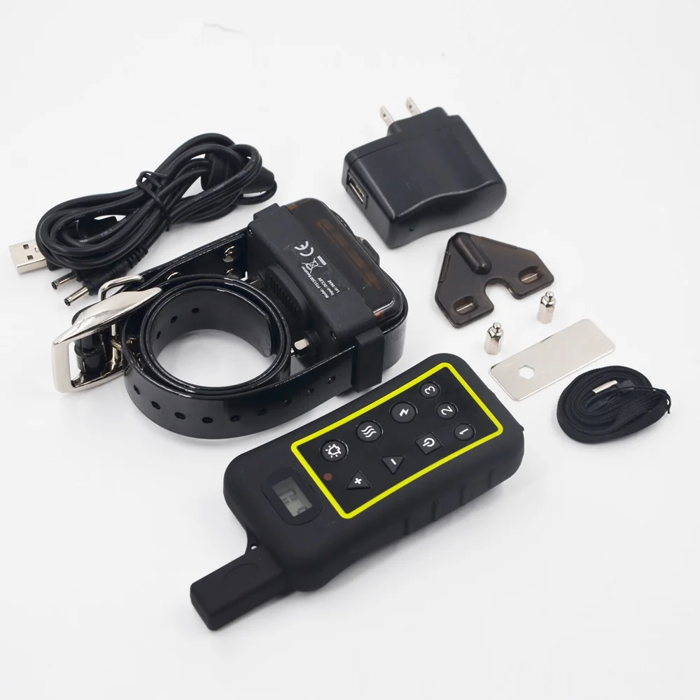 For 1 Dog 1200 м дистанционный ошейник для собак, охотничьи ошейники с электрическим током, вибрирующий звуковой сигнал, ошейник для собак IP7, водонепроницаемая зарядка - Цвет: For 1 Dog