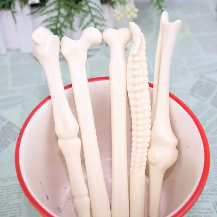 20 шт./лот, креативная шариковая ручка bone, новинка шариковая ручка bone для Хэллоуина, медицинская ручка