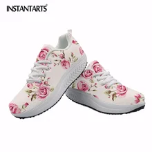 INSTANTARTS/спортивная обувь для фитнеса с дышащей сеткой; женская обувь с цветочным узором; обувь для похудения на свежем воздухе; обувь для девушек; женская обувь для коррекции фигуры