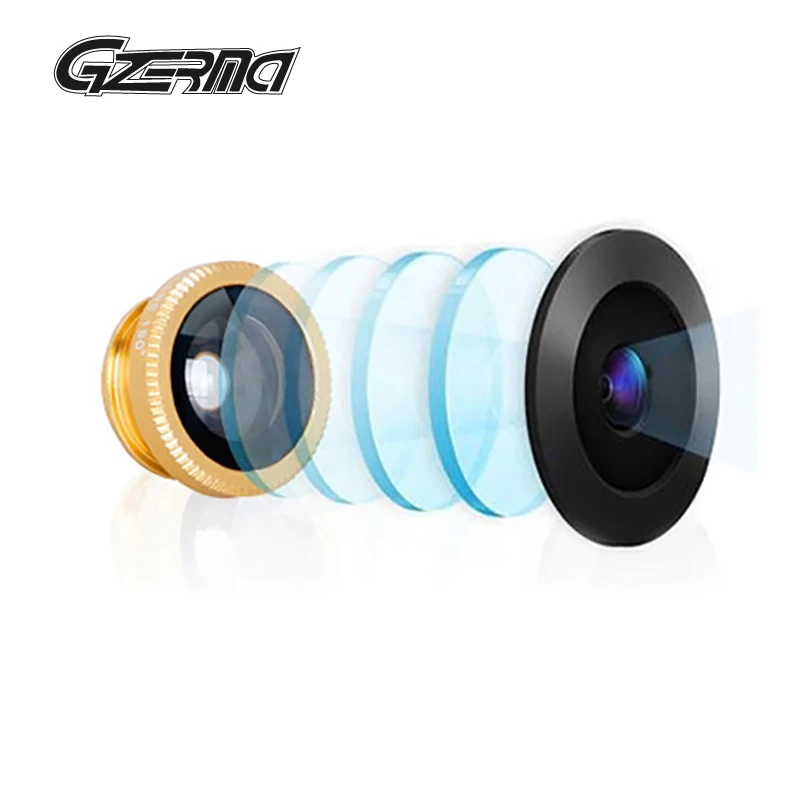 

5 In 1 Universal Clip Camera Mobile Phone Macro Lens Fisheye Fish Eye Wide Angle Lense For iphone X 8 7plus Samsung S8 S9 Huawei