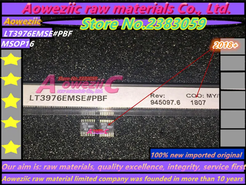 Aoweziic+ новая импортная оригинальная LT3976EMSE# PBF LT3976EMSE 3976 MSOP16 постоянного/переменного тока регулятор переключения