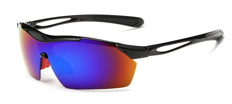 Colorful Lens Queshark Высокое качество 6 цветов поляризованные велосипедные очки с антибликовым покрытием вождения солнцезащитные очки спортивная защита от пыли и ветра Верховая езда - Цвет: Colorful Lens