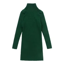 Осень-зима детей Детский свитер вязаное платье для девочек длинное теплое платье принцессы большой для девочек-подростков одежда AA1772