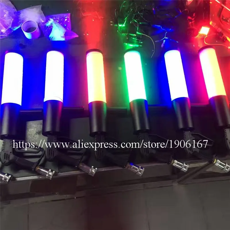 RGB Colorful Handheld Led Co2 Gun Cryo LED Co2 Jet Machine Pistol Special Effects CO2 Cannon Guns With Gas Hose01