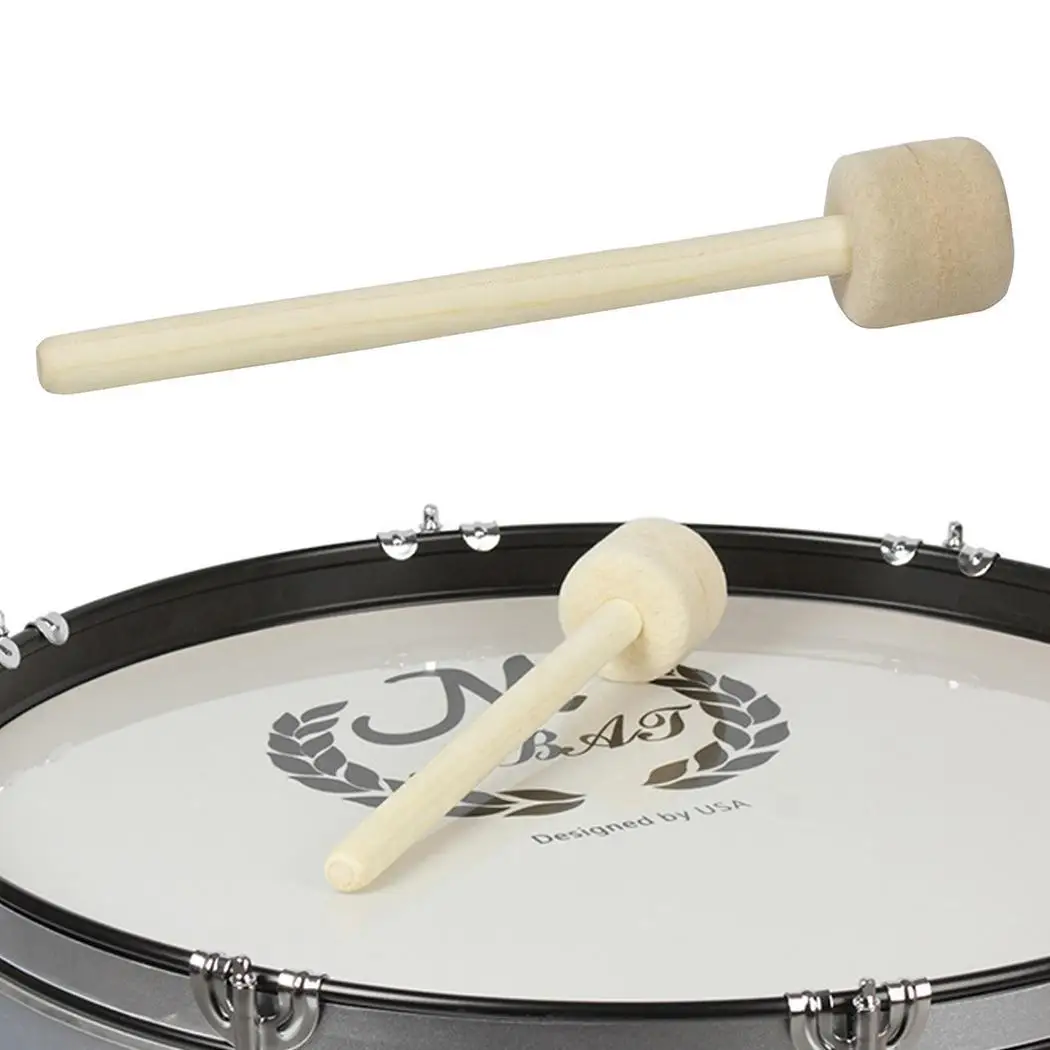 Precussion Mallets Bassdrum деревянная ударная палка инструмент 0,1 кг войлок, как изображение аксессуар часть
