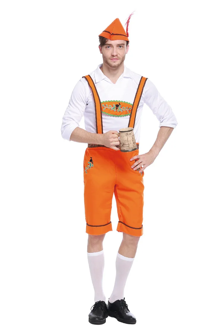 Взрослый человек Bavaria Oktoberfest Lederhosen комбинезон наряд бар вечеринка пивной