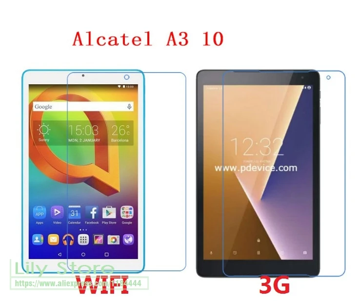 3pcs/lot HD High clear screen protector Protection Guard Film For Alcatel A3 10 Wi-Fi A 3 10 Wifi 3G version