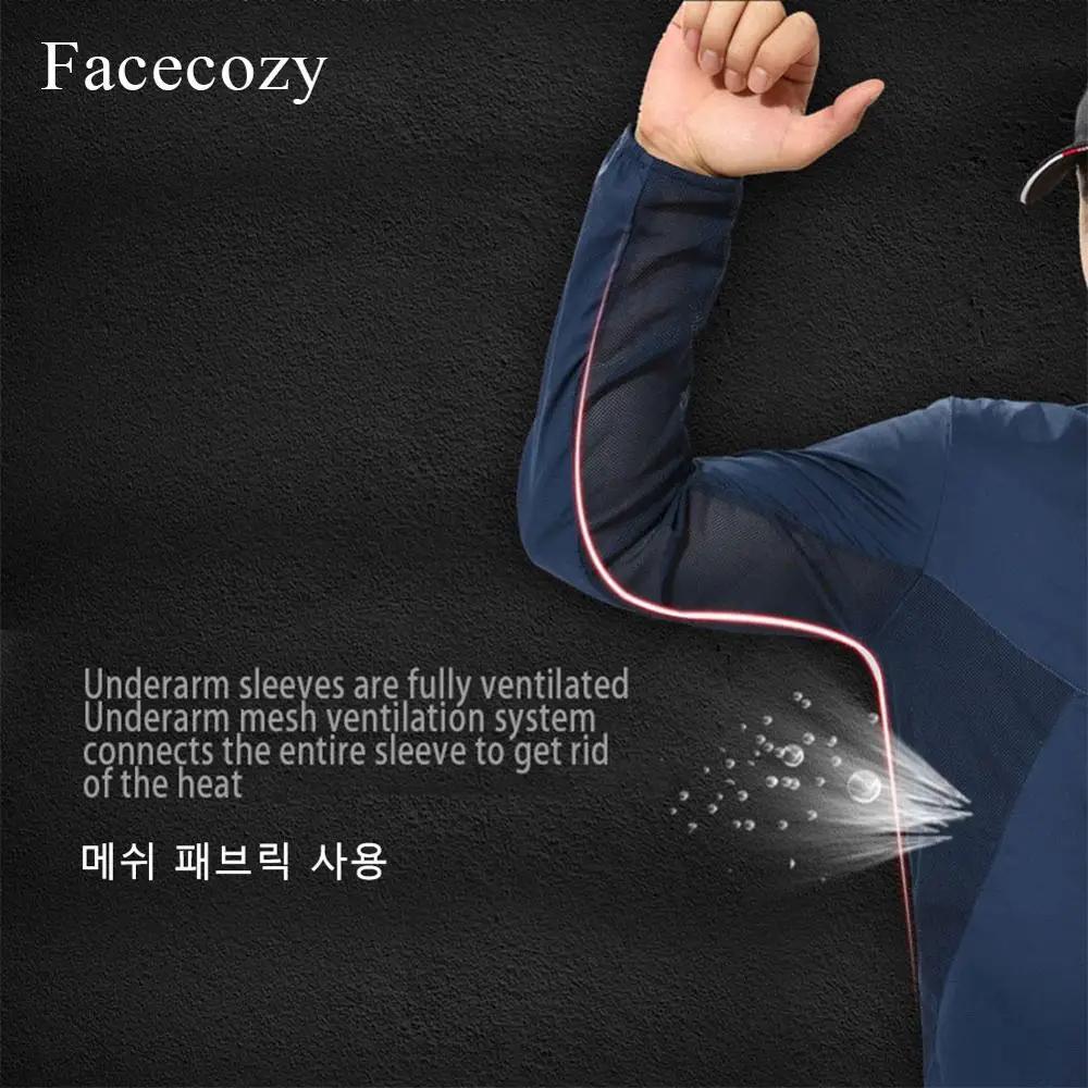 Facecozy, мужская куртка для походов, водонепроницаемая, с защитой от ультрафиолета, ветрозащитная, шапка, съемная, для походов, альпинизма, дышащая куртка