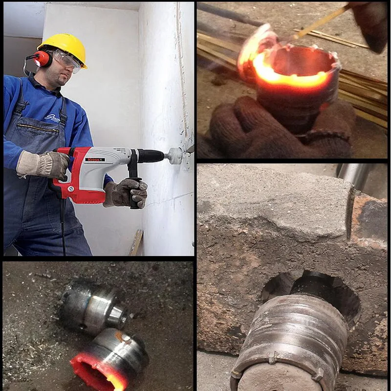 1PC 330-350mm length M22 to SDS PLUS/SDS MAX/Square four hollow/big Hex shank adapter extension rod for hammer wall hole saw