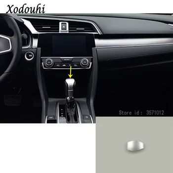 

Car inner cover stick Chrome ABS Shift knob control Top lamp frame trim 1pcs For Honda Civic 10th Sedan 2016 2017 2018