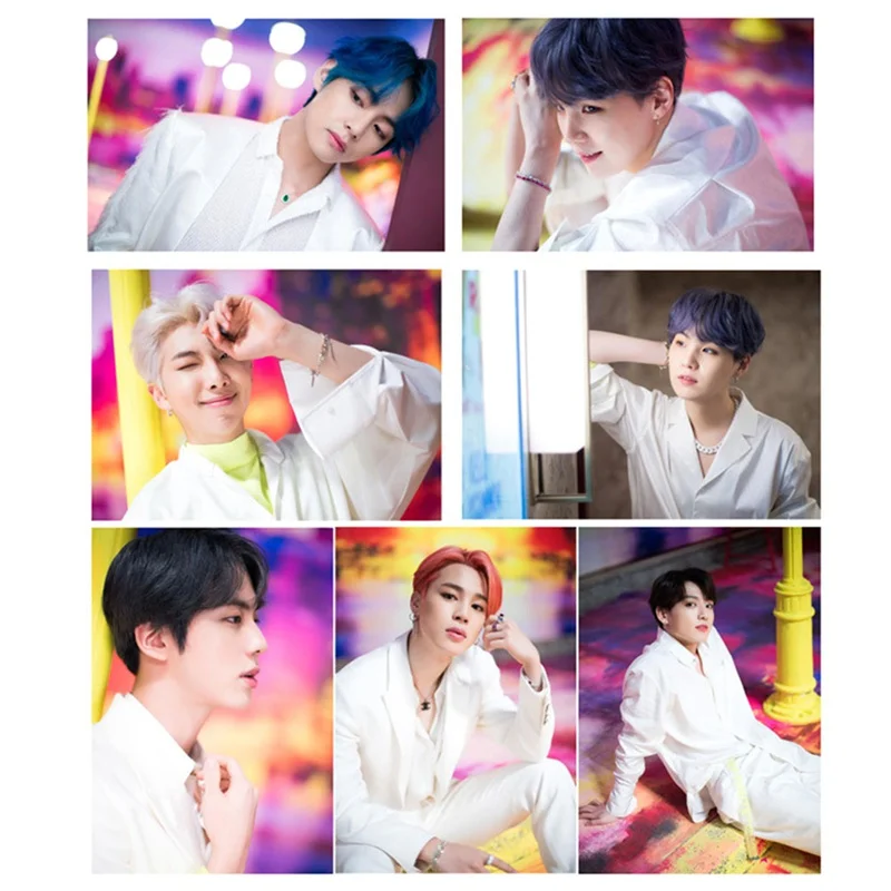 

15pcs/set K-pop Bangtan Boys RM JIMIN JUNGKOOK MAP OF THE SOUL Ablum Sticky Photo Cards New Fashion Plastic Card Stickers