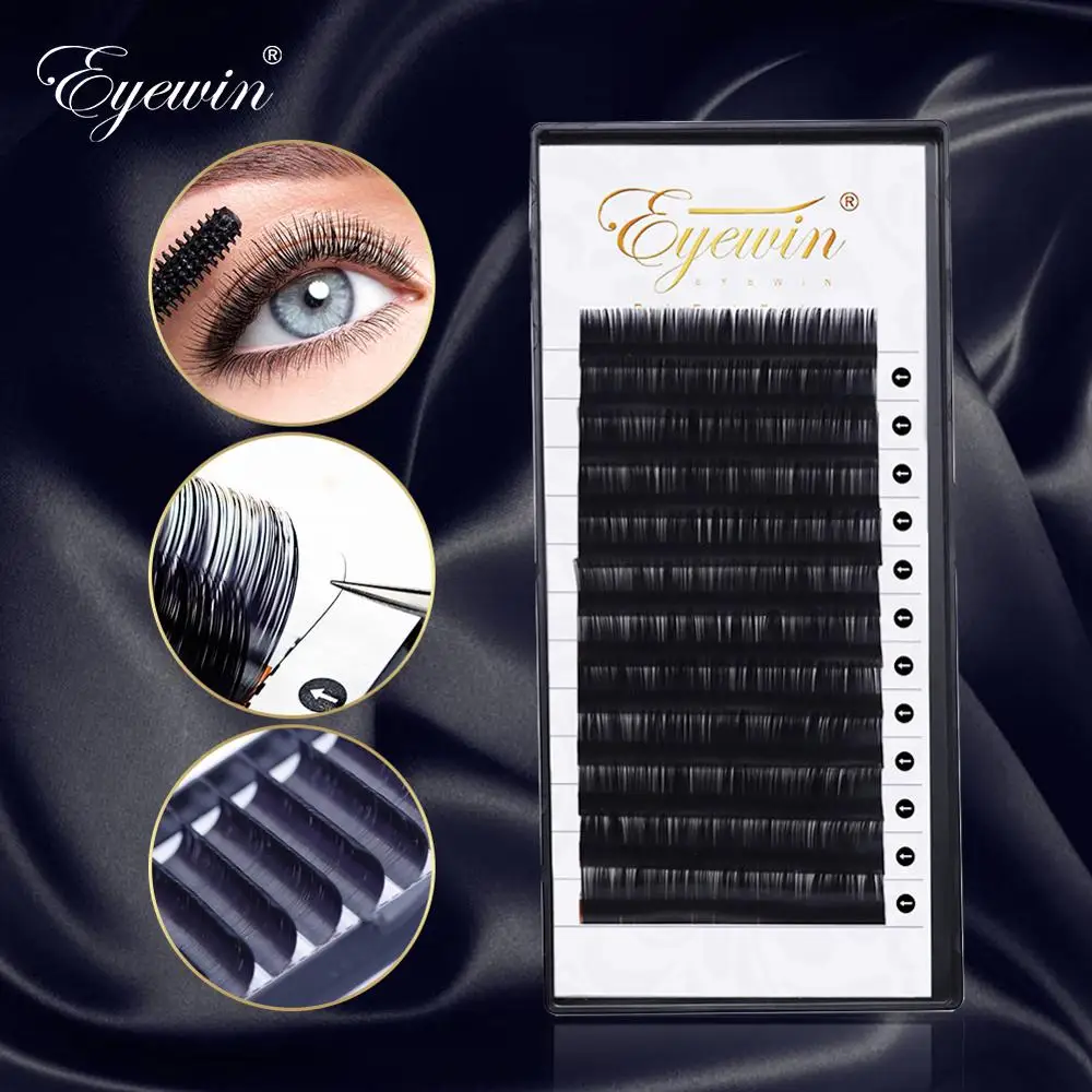 

Eyewin 12Rows Individual Eyelashes Fake False Eyelashes Lash For Professional Makeup Soft Mink Eyelashes For Eyelashes Extension