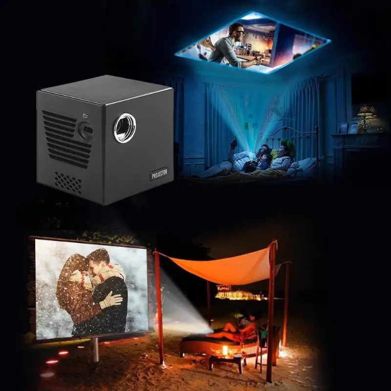 

C80 4K DLP Projector 1GB+8GB Android 7.1 BT4.0 WiFi 120 inch Home Theater