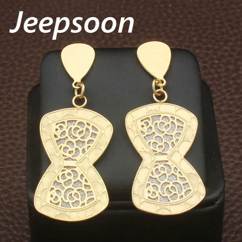 

Wholesale New Crystal Long Pendant Bowknot Flash of light earrings, Fashion Simple For Woman & Girls Jeepsoon EGGHAJBA