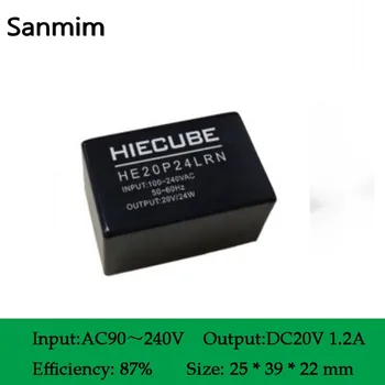 

220 V to 20V 1.2A 24W AC-DC 20v power supply module transformer module HA020N12 Switching Power block Free shipping!