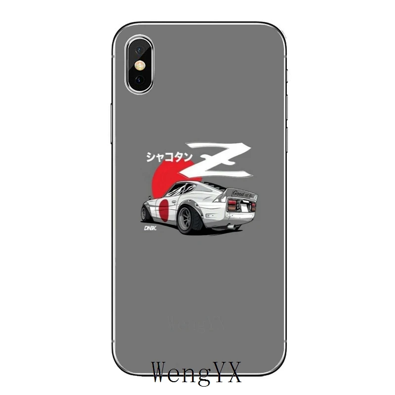 Тонкий, из ТПУ, мягкий чехол для телефона Apple iPhone X XR XS Max 8 7 6s 6 plus SE 5S 5c 5 4S 4 Racing Drift Cars Auto JDM - Цвет: Racing-JDM-car-A-04