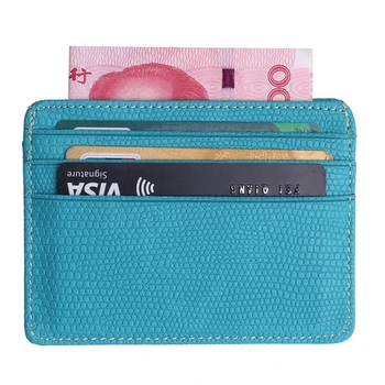 

BLEVOLO New Arrival PU Leather Bank Card Cover Wallet Thin Business Cards Package RFID Unisex Photo Card Holder Purse