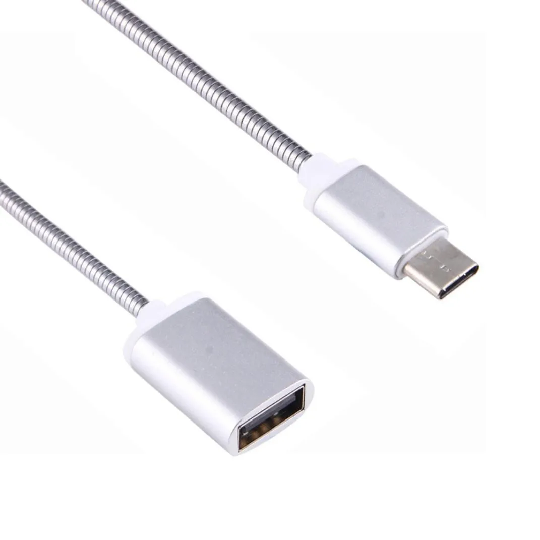 H30 металлический USB C 3,1 type C штекер USB Женский OTG кабель для передачи данных адаптер для синхронизации конвертер type C OTG кабель для передачи данных