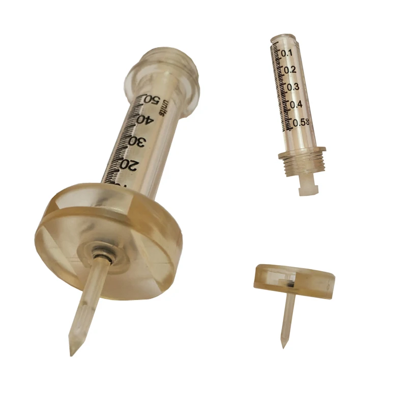 

10PCS 0.5ML seal Disposible Syringe Tube+ Medicine needle Head For Hyaluron Pen Needless Atomization Nebulizer Hyaluronic acid