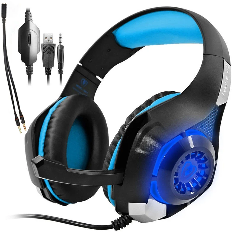 

INTON 3.5mm Stereo Gaming Headset PS4 Headphone For Computer With Microphone Mic Xbox One Headset Gaming Headphones For PC Gamer