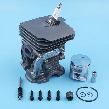 

41mm Cylinder Nikasil Piston Ring Bearing Bolt Kit For Husqvarna 140 135 Chainsaw Oil Pump Shaft Spark Plug Spare Parts
