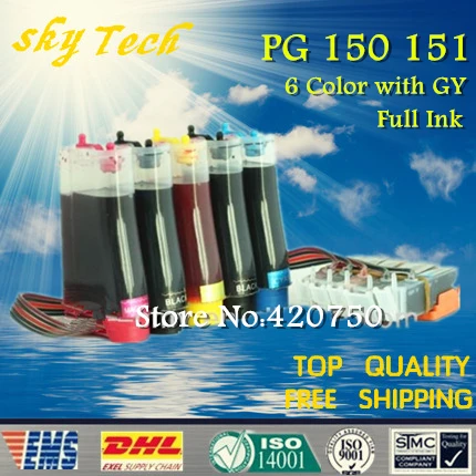 

6 Color Full Ink CISS For PGI150 CLI151 , PGI-150 CLI-151 CISS For Canon Pixma MG6310 MG7110 ,With ARC Chips