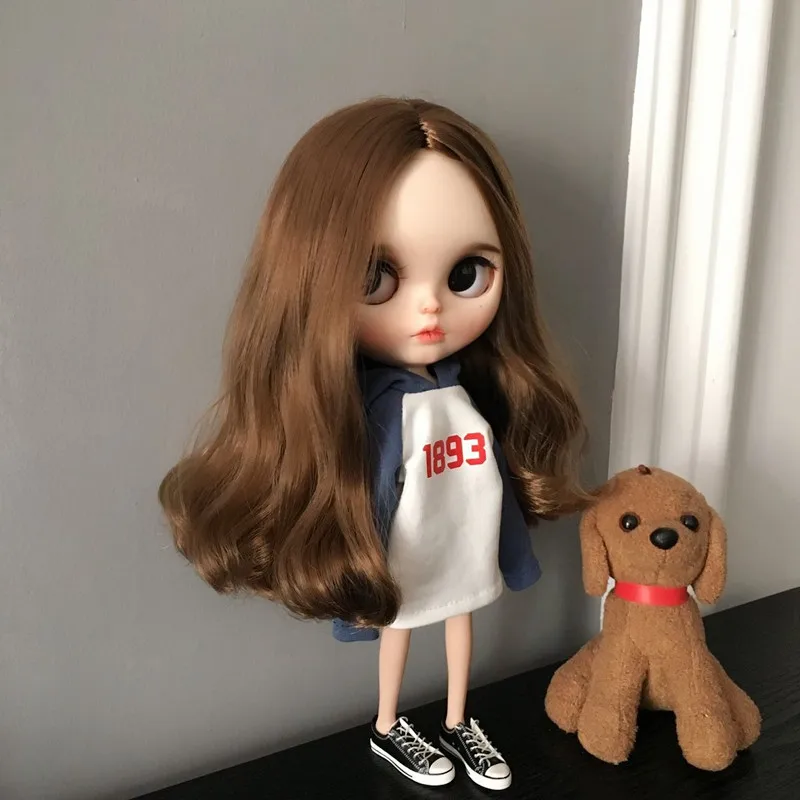 Мода 1/6 года рукава реглан свитер с капюшоном Блит одежда для Pullip azone ob24 ob27 licca футболка Кукла Барби